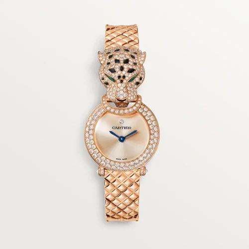 Cartier La Panthère watch, 23.6 mm, quartz movement. Rose gold